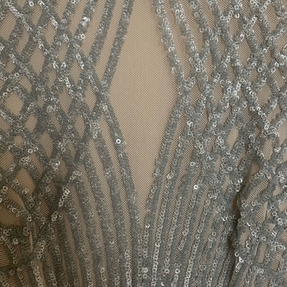 NWOT Akira Chicago Floor Length Sequin Prom Gown - Picture 7 of 9